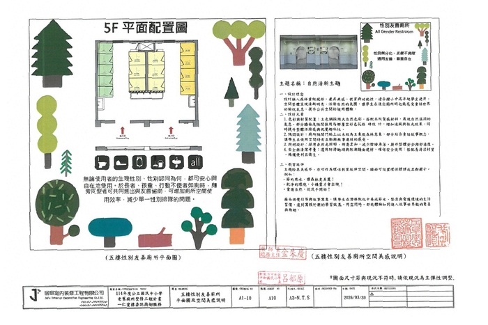 仁愛樓性別友善廁所設計概念