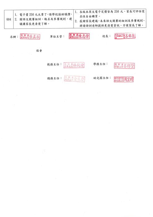 114學年度第一學期家長日建議事項圖片